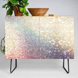 Luxurious Iridescent Glitter Credenza