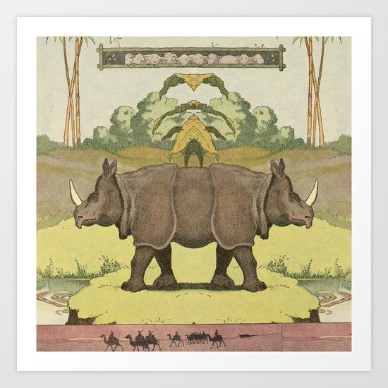 Rhino^2 Art Print