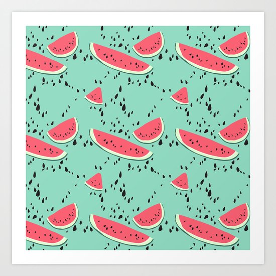 Watermelons Art Print