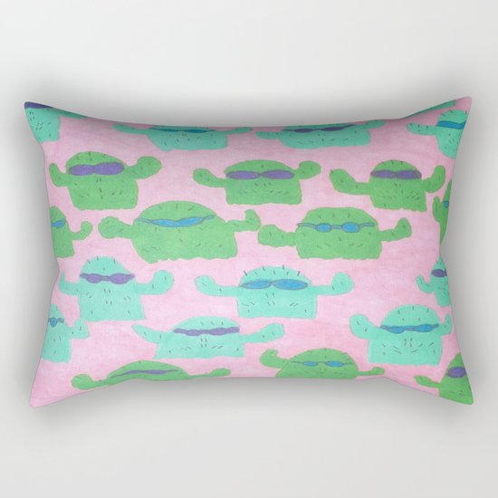 Cool Cactus Pattern Rectangular Pillow