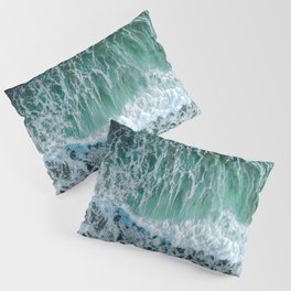 Emerald Tropical Ocean Shore Pillow Sham
