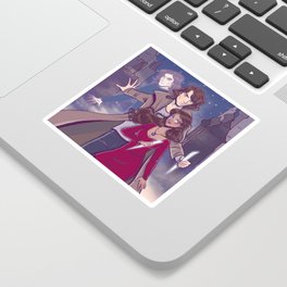 Rose and Dimitri Vampire Academy fanart cover Sticker