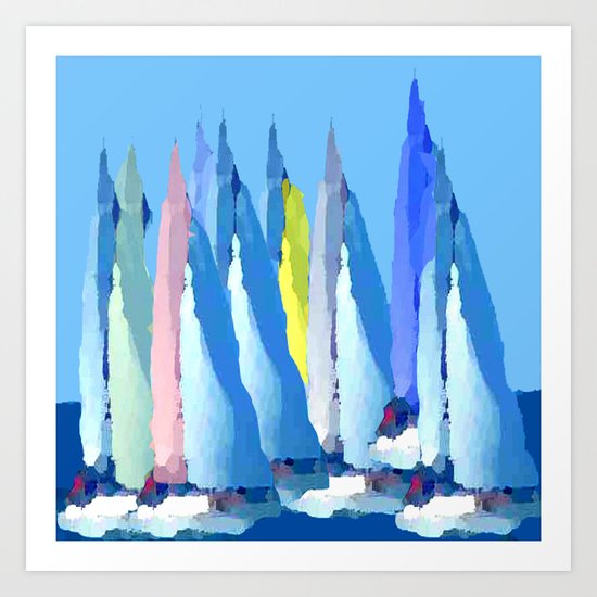 Sailing Boats 3 Art Print