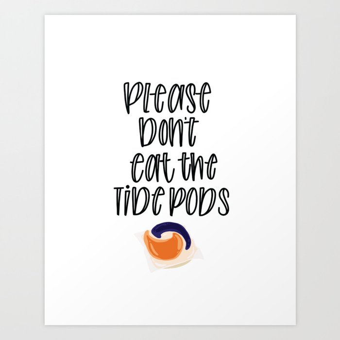 Laundry room humor Art Print