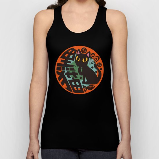 Black Cat Unisex Tank Top
