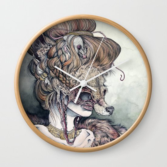 Vulpes Masquerade, now as a print! Wall Clock