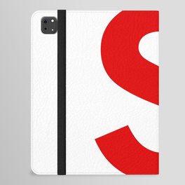 Letter S (Red & White) iPad Folio Case