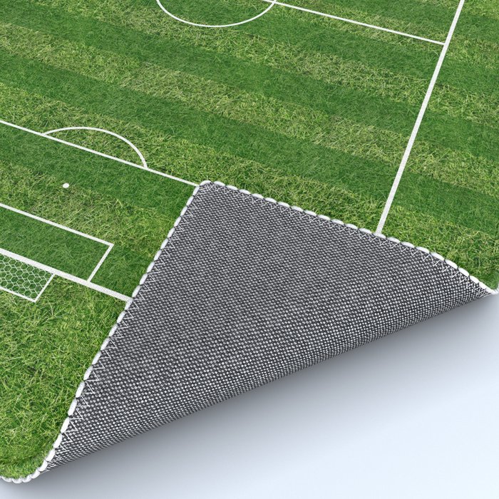 Soccer Football Field On The Grass Rug By Unigreen Society6