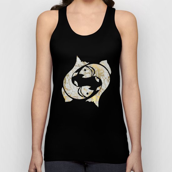 pisces in marble Unisex Tank Top