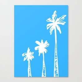 Beachfront Palm Trees  Canvas Print