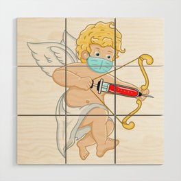 Valentines Day Masked Cupid Funny Velentine Gift Idea For Wmen & Men Wood Wall Art