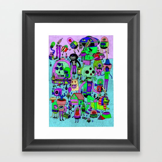 US AND THEM Framed Art Print