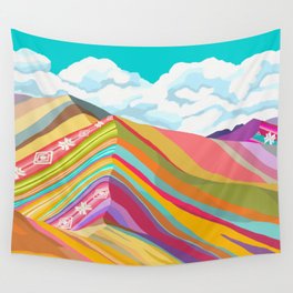 Vinicunca, Rainbow Mountain Wall Tapestry