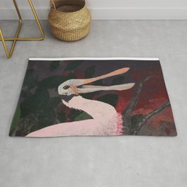 Laughing spoonbill Rug