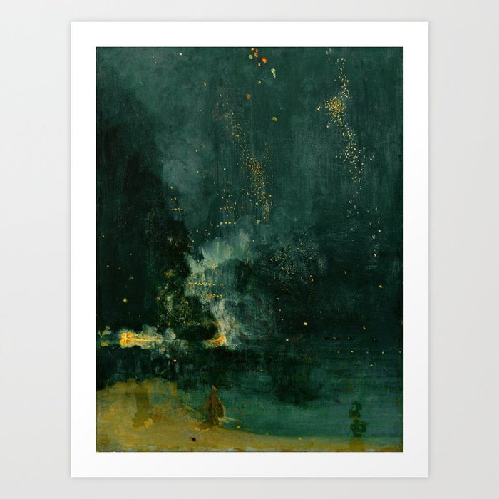 James Whistler - Nocturne in Black and Gold Art Print