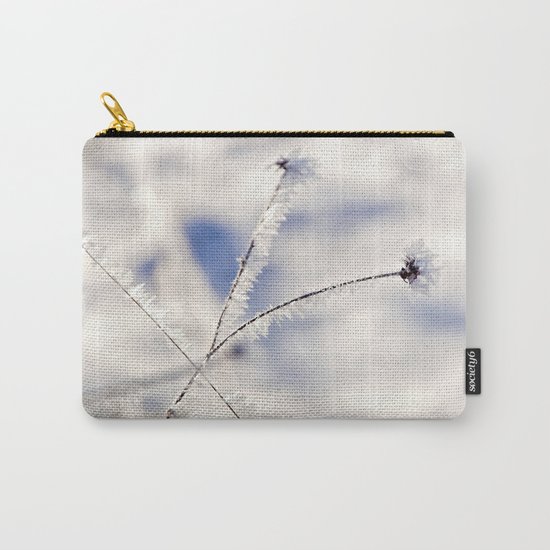 Sparkling hoar frost III Winter Snow Ice Sun Carry-All Pouch