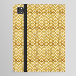 Quatrefoil Pattern White Opulence iPad Folio Case