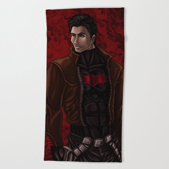 Red Hood Jason Todd Beach Towel By Kimcastello Society6
