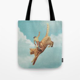 Meehaw - Rodeo Cat / Bronc Tote Bag
