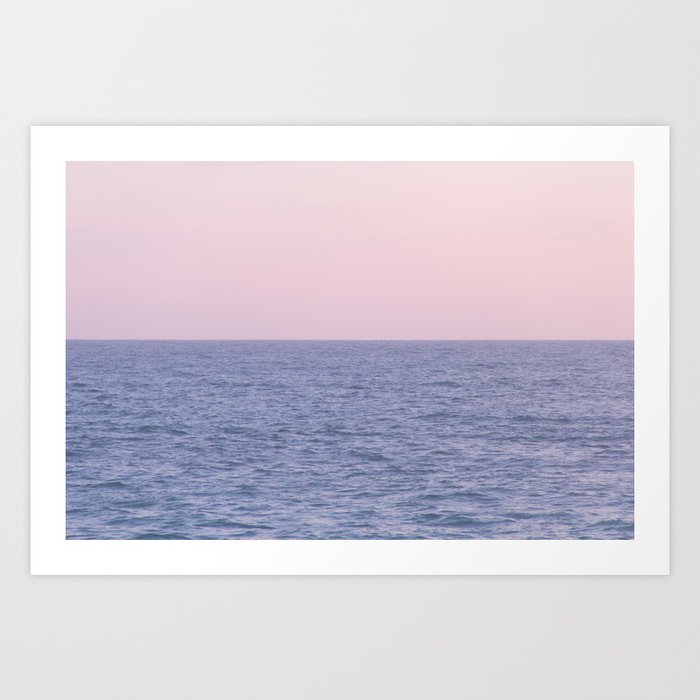 Purple Sea Art Print