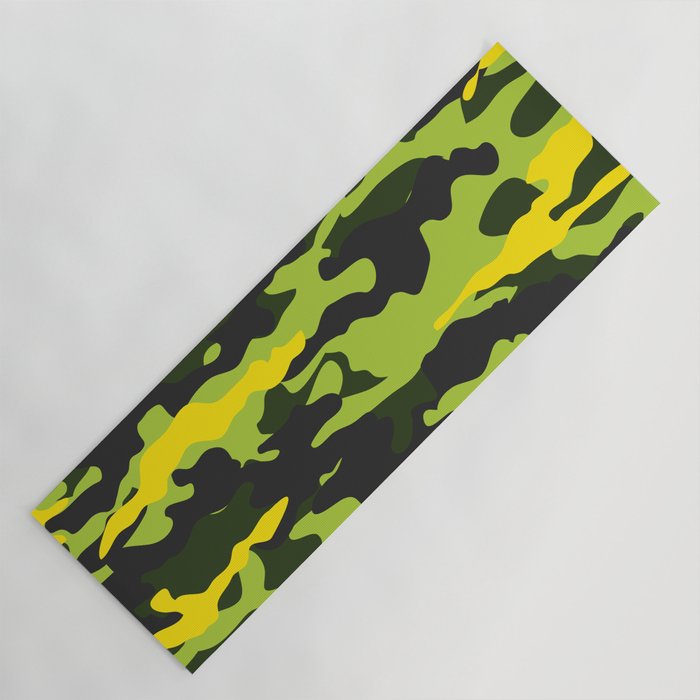 Classic Green Fluo Military Tacticool Camo Yoga Mat