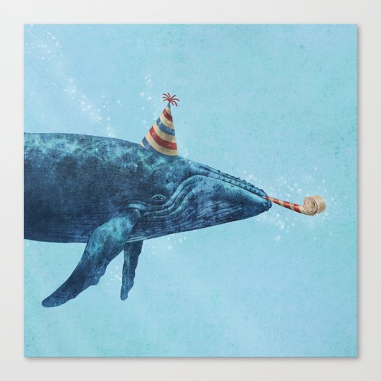Party Whale Canvas Print