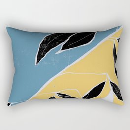 Colorful Leaf Art Painting  Rectangular Pillow