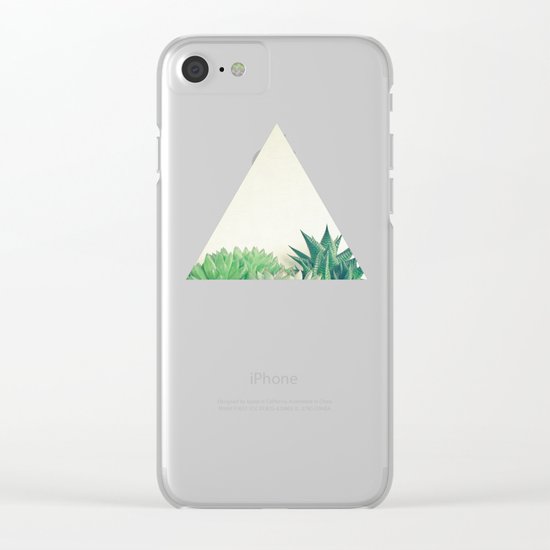 Succulent Forest Clear iPhone Case