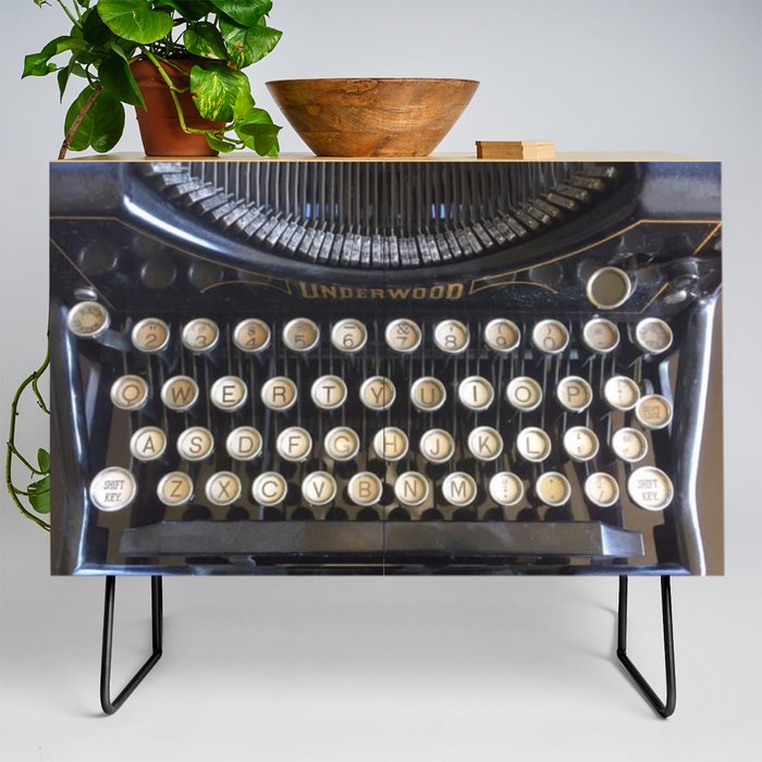 Vintage Typewriter Credenza
