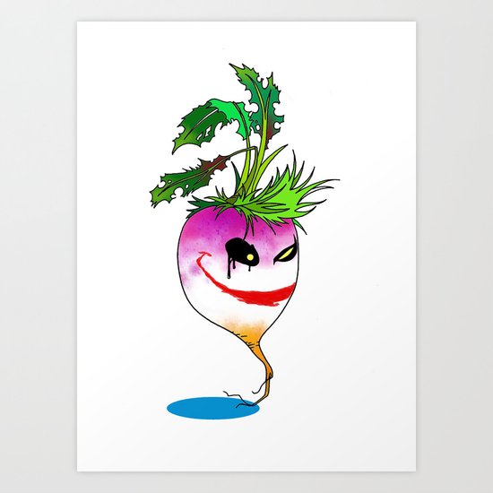 Turnip villain Art Print