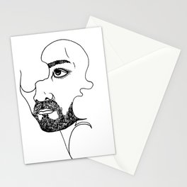 Save a Face by Lazzy Brush Stationery Cards