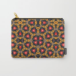 Monarch butterfly inspired abstract pattern Carry-All Pouch