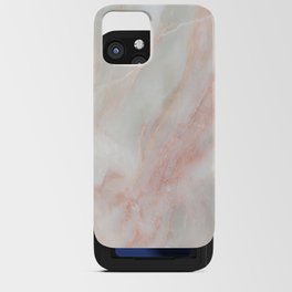Softest blush pink marble iPhone Card Case