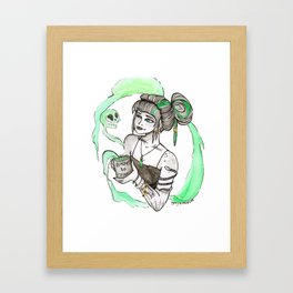 Coffee Witch Framed Art Print