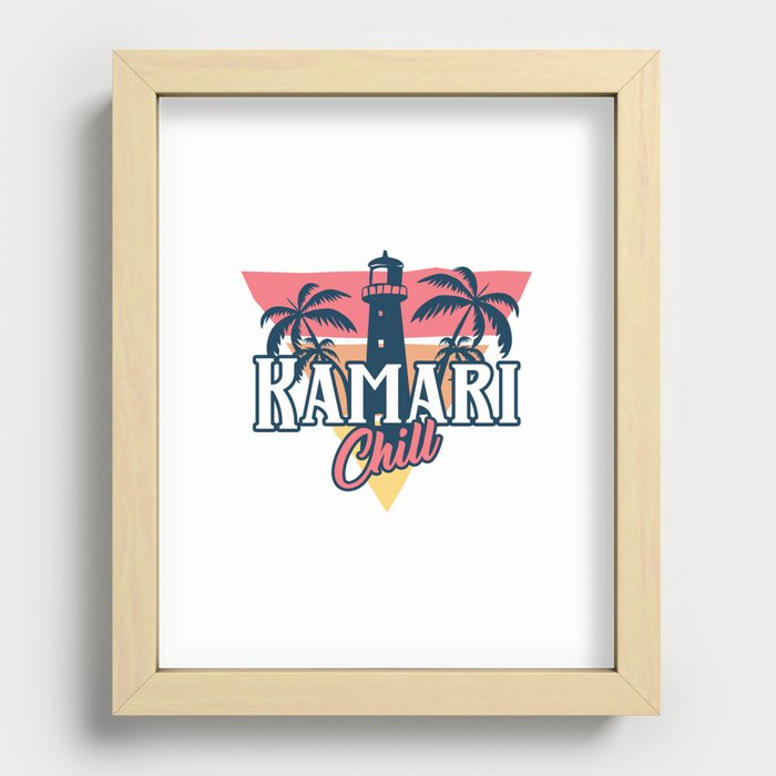 Kamari chill Recessed Framed Print