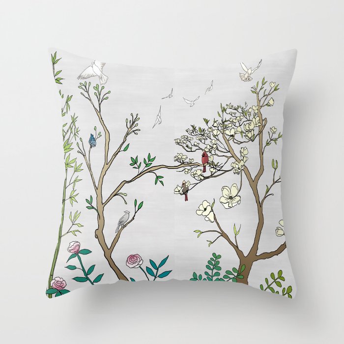 Raw silk throw discount pillows