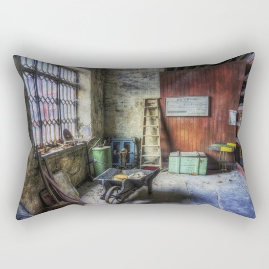 Olde Victorian Slate Workshop Rectangular Pillow