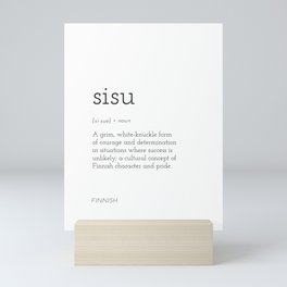 Sisu Definition Mini Art Print