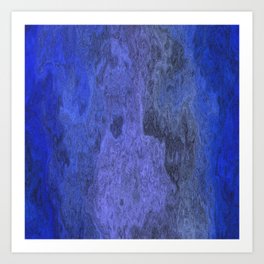 Flowing, blue Art Print | Painting, Abstract, Digital 