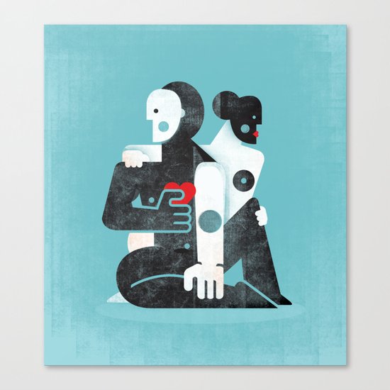Man & woman ... Canvas Print