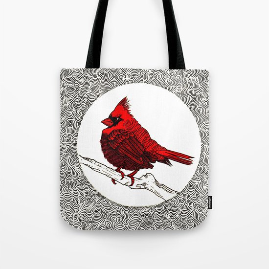 A Red Cardinal Tote Bag