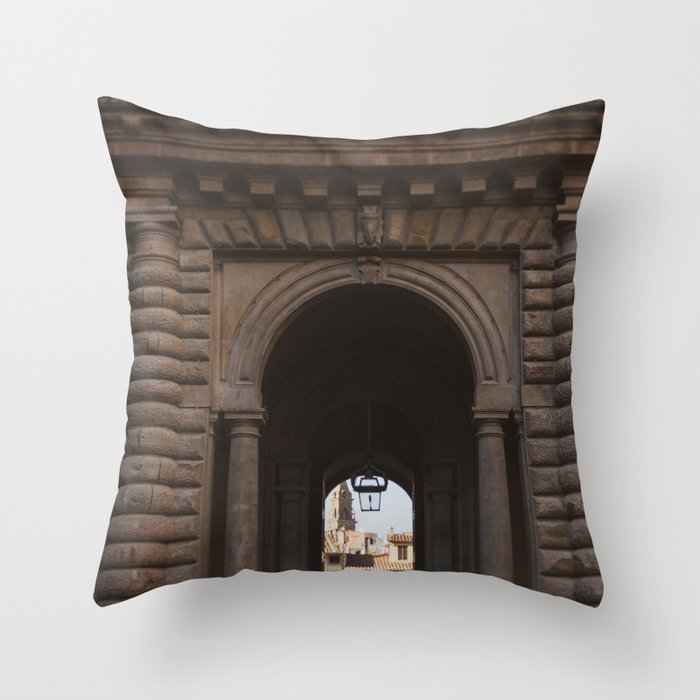 A Glimpse of Florence  |  Travel Photography Throw Pillow