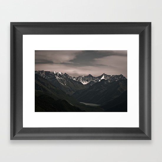 where the river begins Framed Art Print