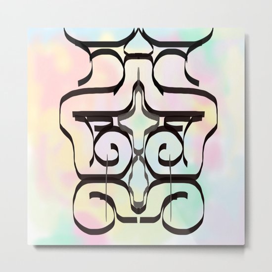 the avant-garde in pastel colours . Japanese Metal Print