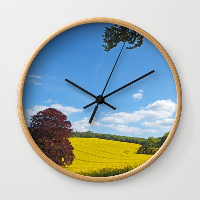 Springtime in the Meon Valley Wall Clock
