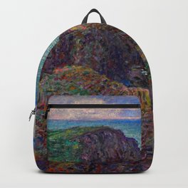 Claude Monet "Bloc de rochers à Port-Goulphar" Backpack