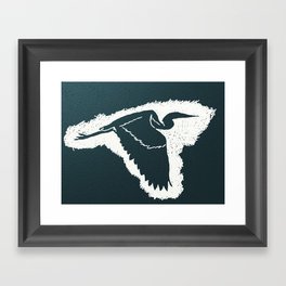Blue Heron Framed Art Print