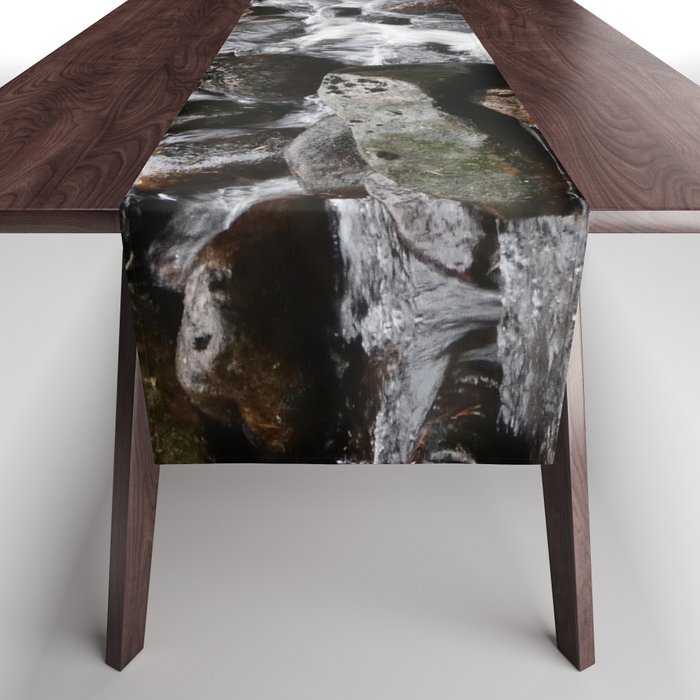 Scottish Highlands Winter Fast Flowing Water Table Runner