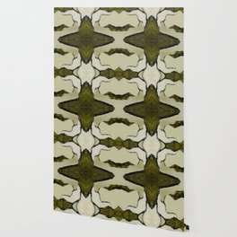 Modern Abstract Pattern Art Oil Painting On Canvas 2c29.3 Olive Green Pearl White Wallpaper