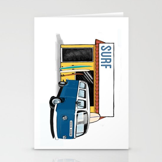 Surf Stationery Cards
